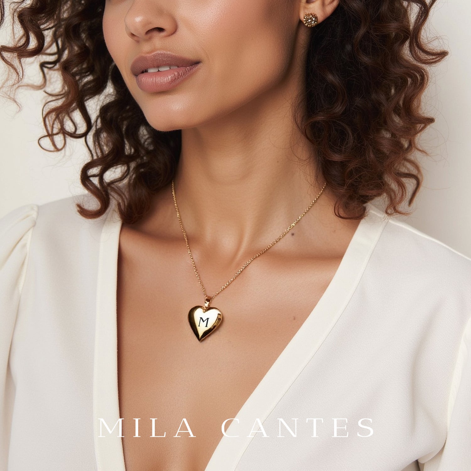 HEART LOCKET | Baby Initial - MILA CANTES