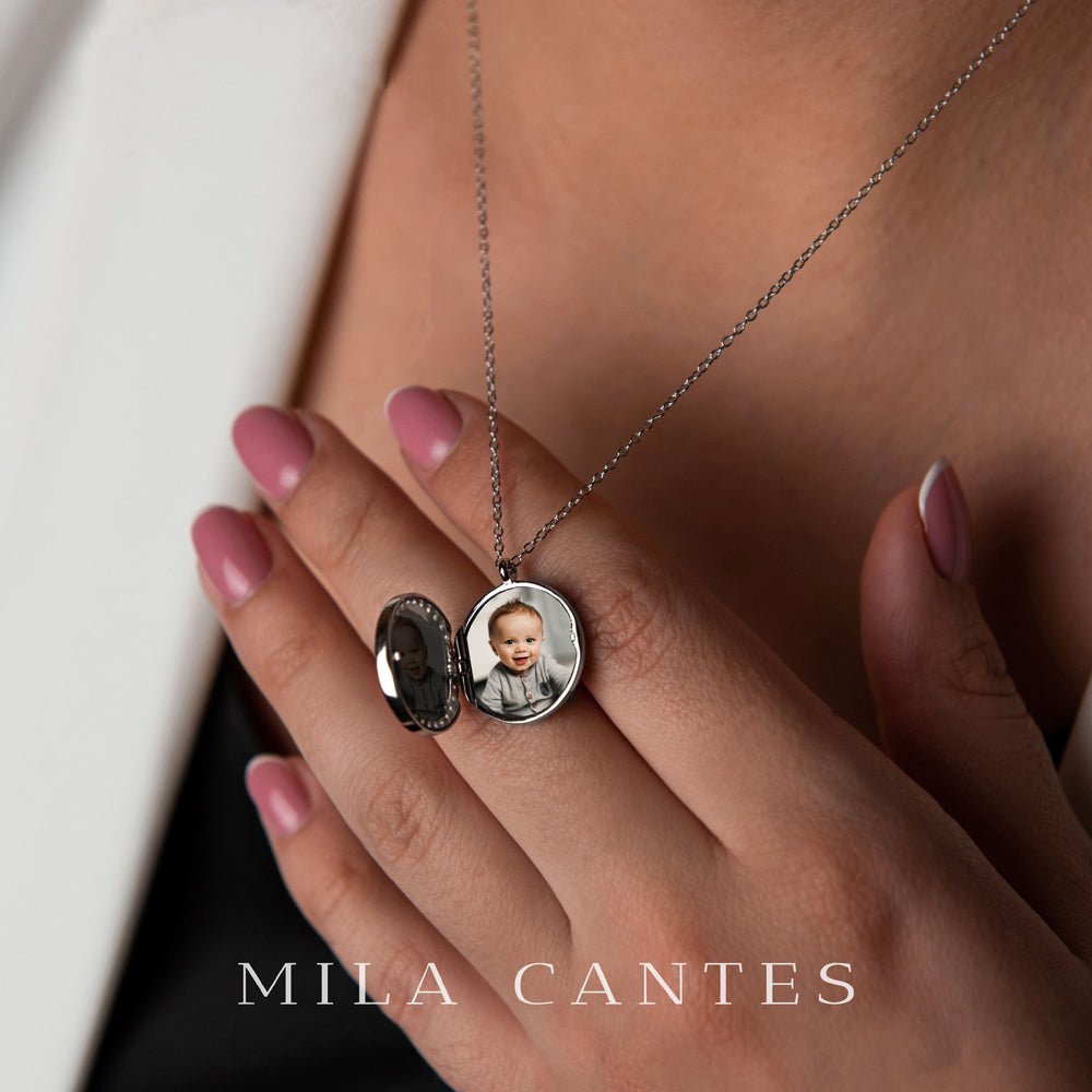 LUNA LOCKET | Family Tree | Sterling Silver - MILA CANTES